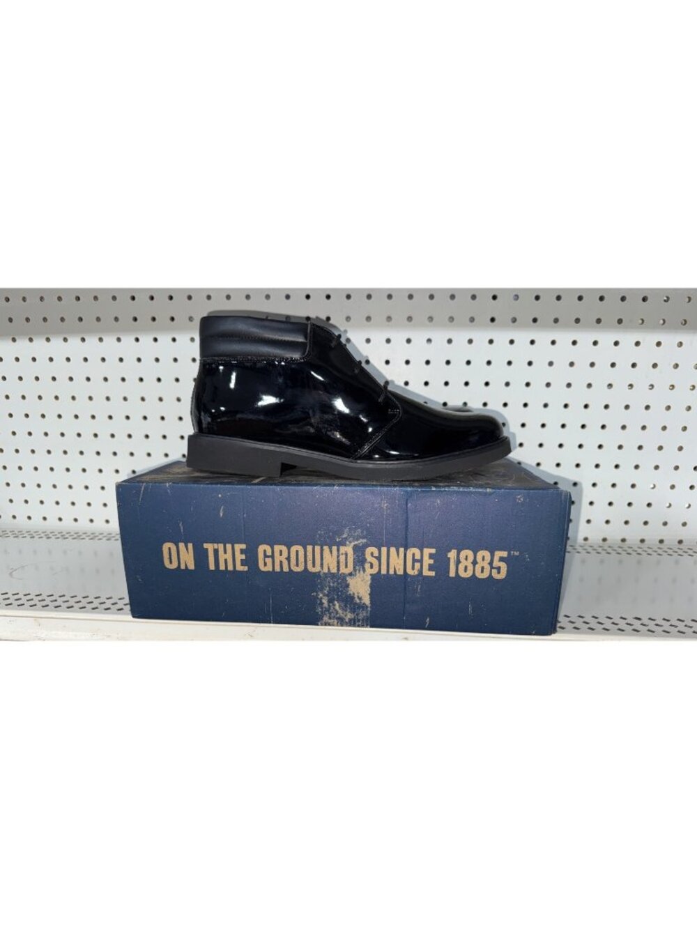 Bates Sentinel Mens Patent Leather High Shine On Duty Dress Chukka Boots Size 11